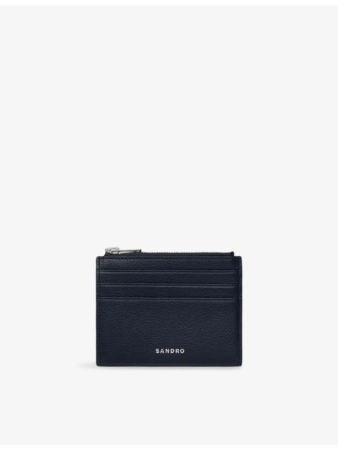 Zipped Logo-Embossed Leather Cardholder