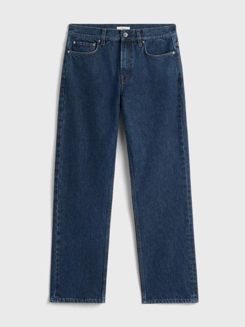 Low straight denim indigo