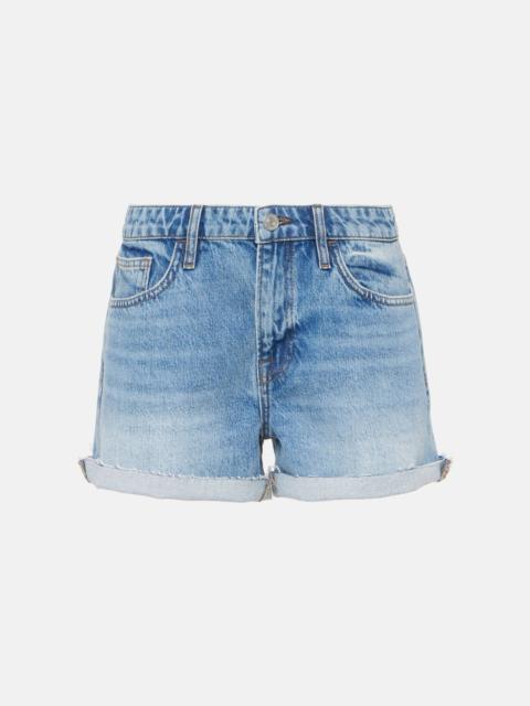 Le Grand Garçon high-rise denim shorts