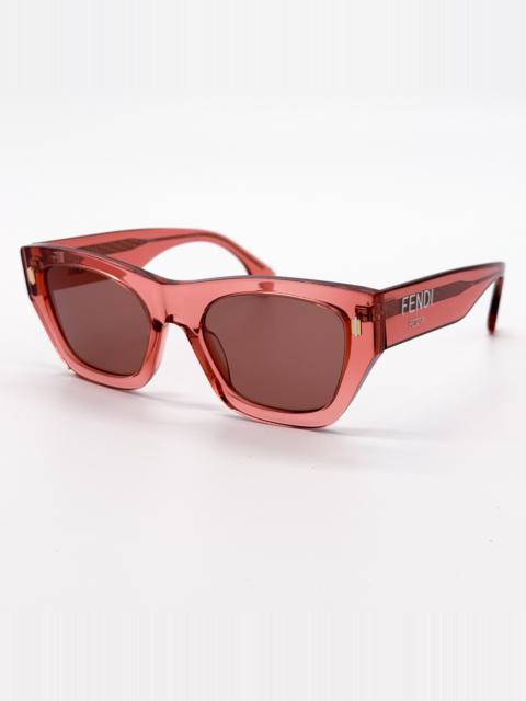 NEW FENDI FE40100I 72S SHINY PINK WOMEN SUNGLASSES FENDI FENDI NEW FENDI FE40100I 72S SHINY PINK WOMEN SUNGLASSES  main image 3