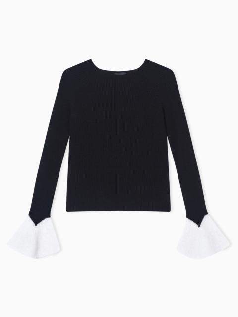 HALF–FISHERMAN’S RIB KNIT JUMPER