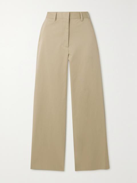 + Net Sustain Organic Cotton-blend Twill Straight-leg Pants