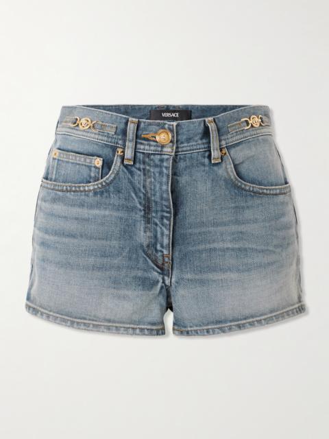 Embellished Denim Shorts