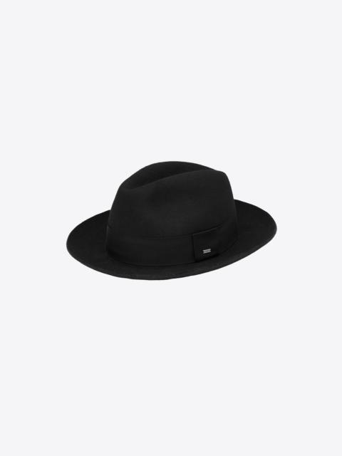 fedora hat in wool felt