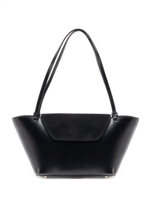 Courrier Tote Suede/Leather Black