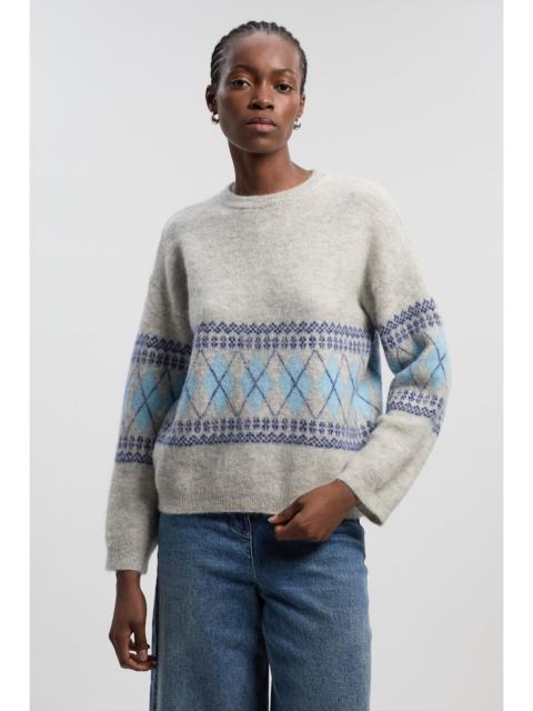 Premium Alpaca Wool Blend Fairisle Knitted Jumper