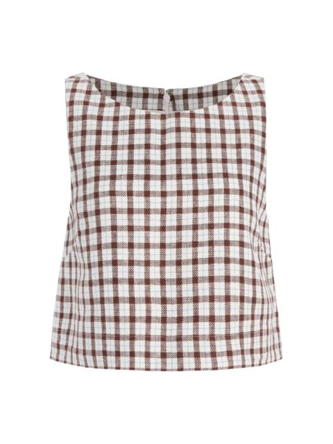 Exclusive Joy Linen Crop Top multi