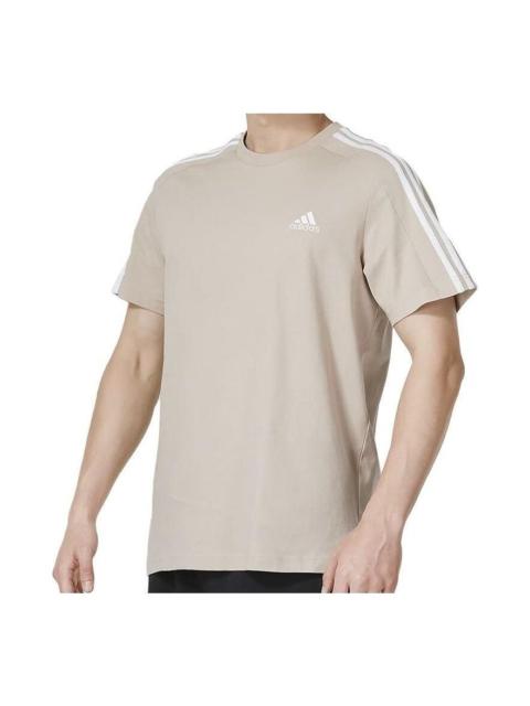 adidas Essentials 3-Stripes T-Shirt 'Wonder Taupe' IC9342