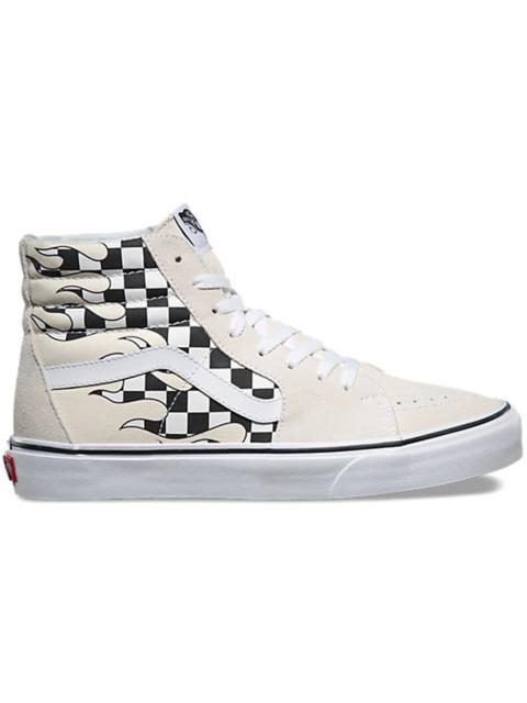 Vans Sk8-Hi Checkerboard Flame White