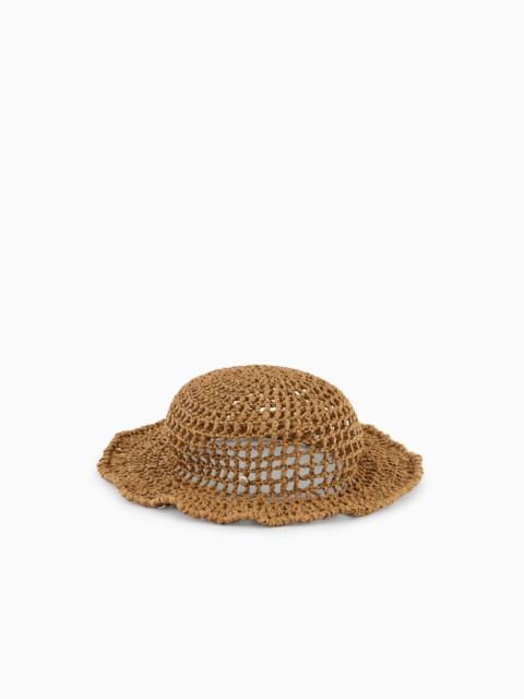 WOVEN VISCOSE CLOCHE HAT