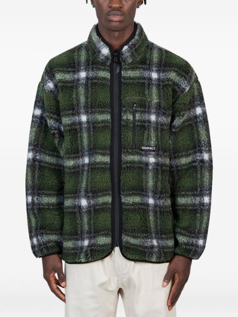 plaid fleece jacket