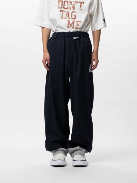 Mix Layered Wool Pants