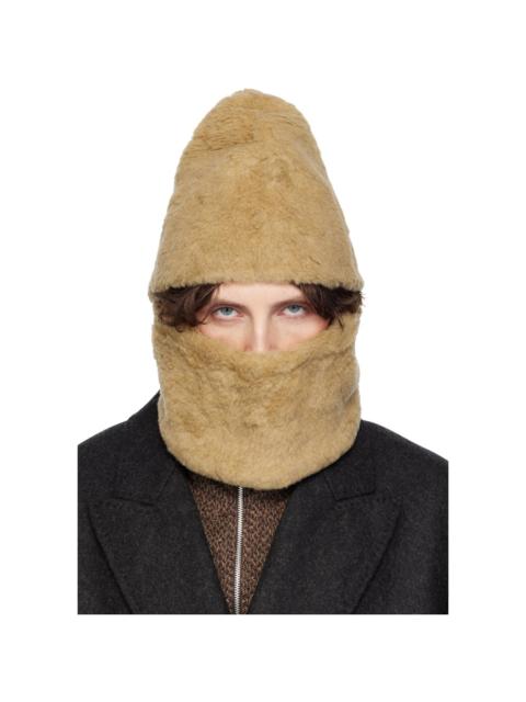 Beige Faux-Shearling Snood