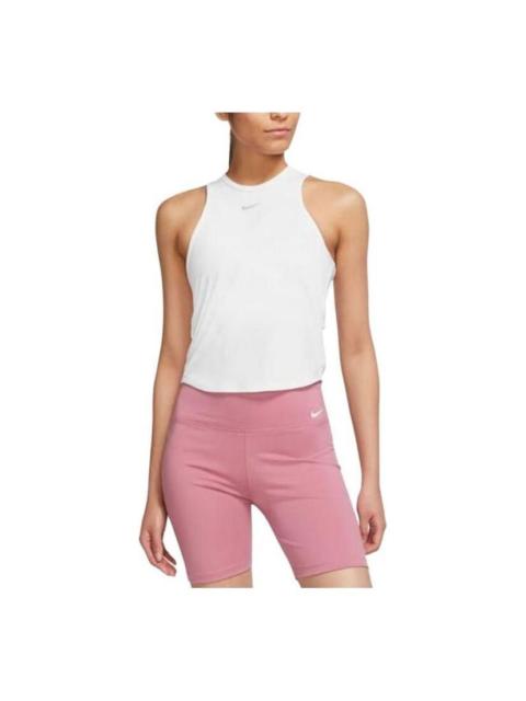 (WMNS) Nike Fitness Training Yoga Sports Vest Comfortable Breathable Sleeveless T-shirt 'White' FB52