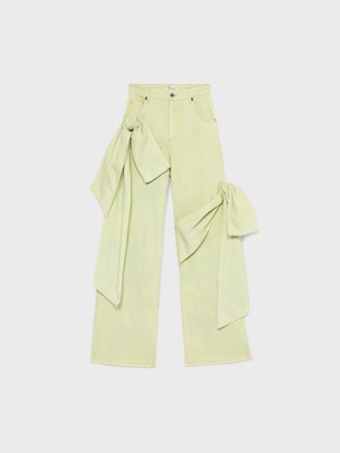 BOY FIT JEANS WITH KNOTTED SASHES