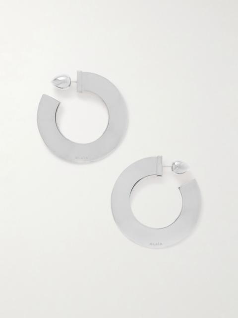Silver-tone hoop earrings Silver
