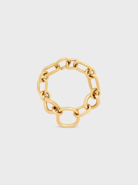 Celine Charms Modern Thin Gourmette in Brass with Gold Finish