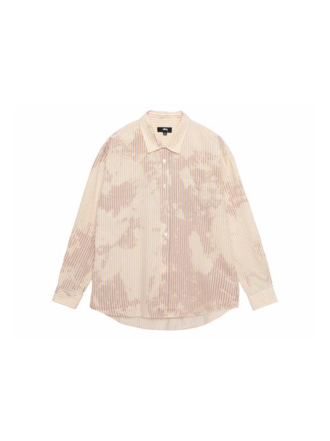 Stussy Classic L/S Shirt Bleached Poplin Shirt Tan
