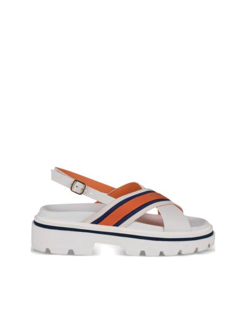 criss-cross strap sandals