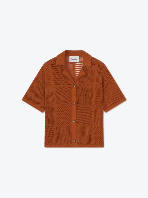TALISSA - Knitted shirt - Rust