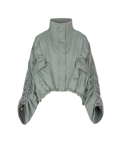 Cotton gabardine parka