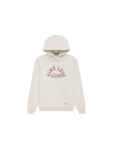 Aime Leon Dore Collegiate Logo Hoodie Oatmeal