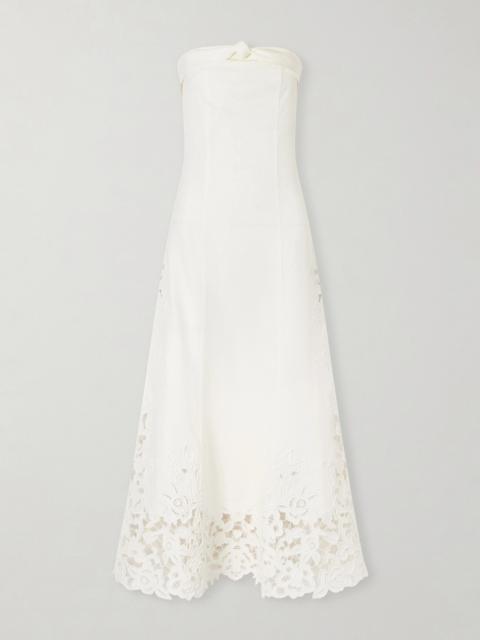 Kellan Embroidered Linen Midi Dress