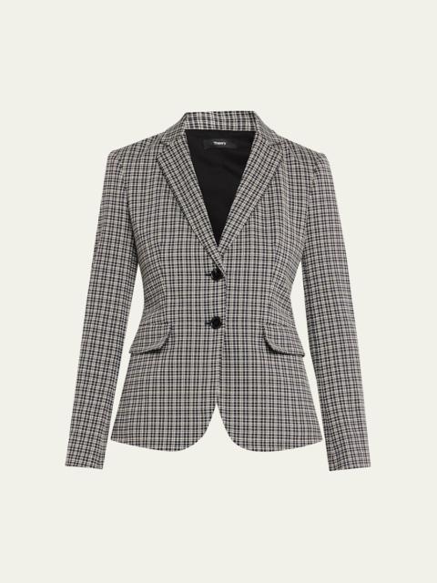 Carissa Plaid Slim-Fit Blazer