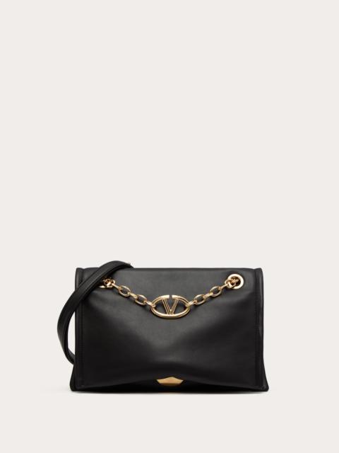 VLOGO CHAIN NAPPA LEATHER SHOULDER BAG WITH CHAIN
