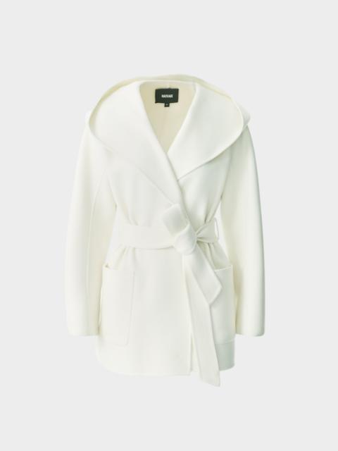 PAYA-Z Wool Wrap Coat With Sash Belt