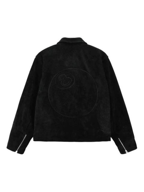 Stussy 8 Ball Suede Bing Jacket 'Black' 115696