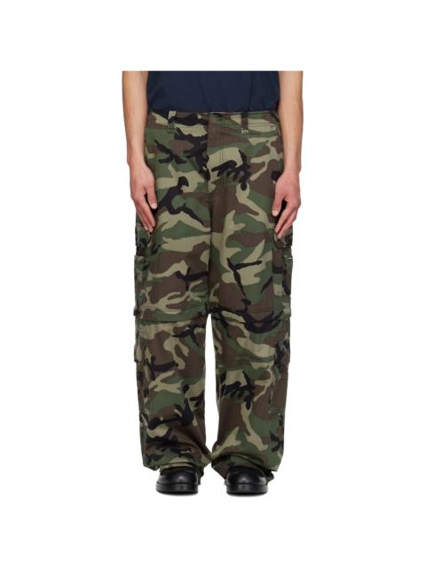 Green Camo Cargo Pants