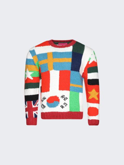 Patchwork Flag Pullover Multi