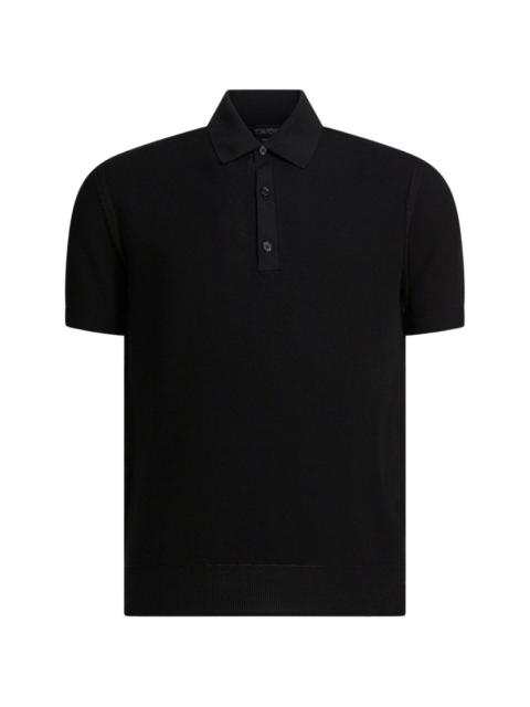 buttoned polo shirt