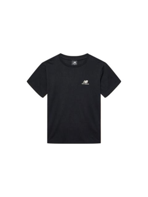 New Balance Logo Graphic T-Shirt 'Black White' AMT22367-BK
