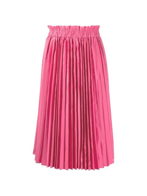 midi pleated skirt