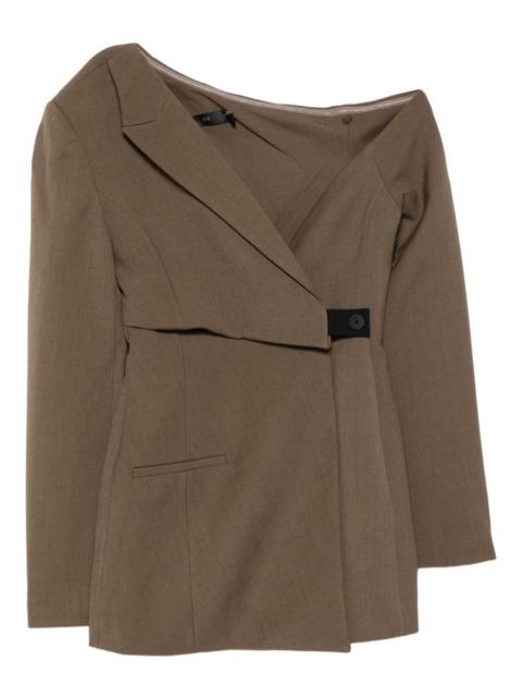 Sartoria asymmetric tailored mini dress