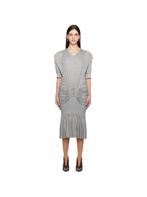 NICKLAS SKOVGAARD Gray Amanda Midi Dress - 251126F054006 | REVERSIBLE