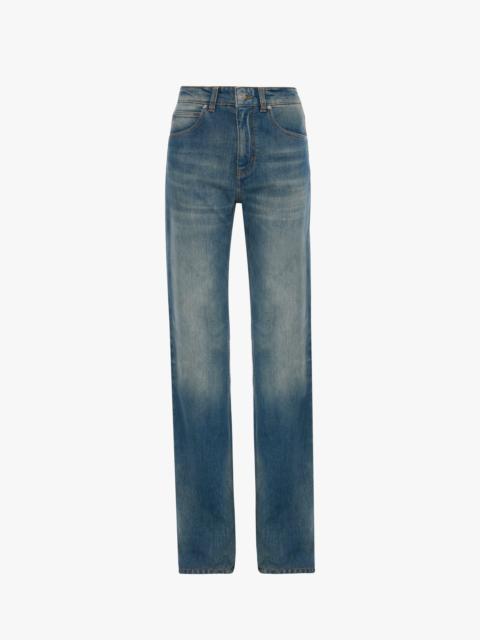 New Julia Stretch Jean In Worn Blue Wash