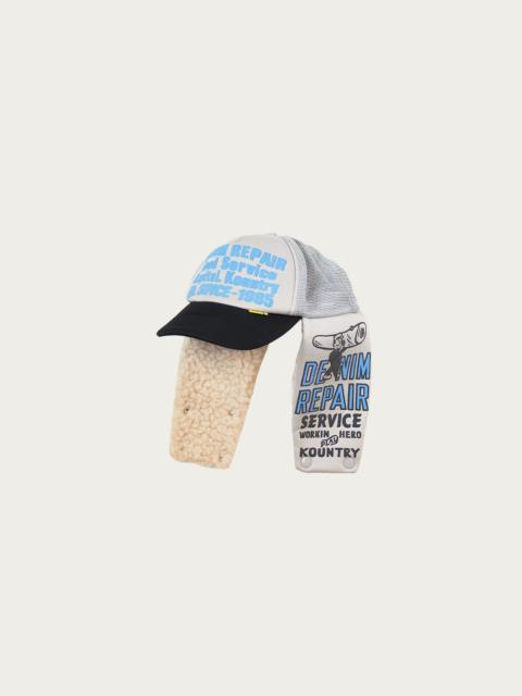 DENIM REPAIR SERVICE LUMBER Trucker Cap - Grey/Black