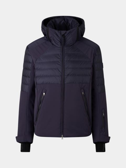 Henik down ski jacket in Navy blue