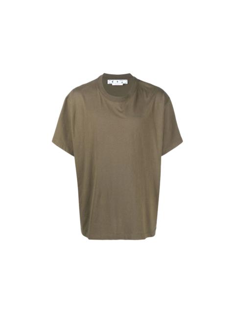 OFF-WHITE Rubber Diagonals Oversized T-Shirt Army Green