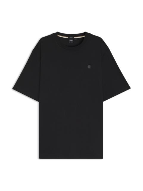 REGULAR-FIT T-SHIRT IN MERCERIZED INTERLOCK COTTON