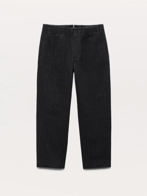 Shift Textured-Stripe Cotton-Silk Trousers