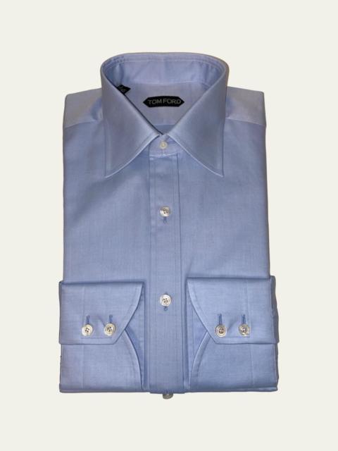 Men's Double Twisted Yarn Dyed Twill