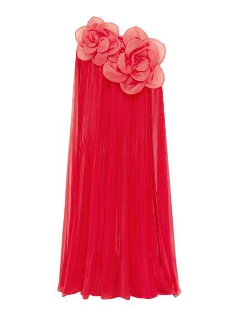 Jaclyn Draped Gown red