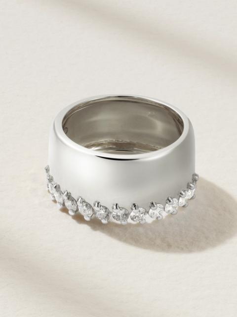 Grignotée 18-karat White Gold Diamond Ring