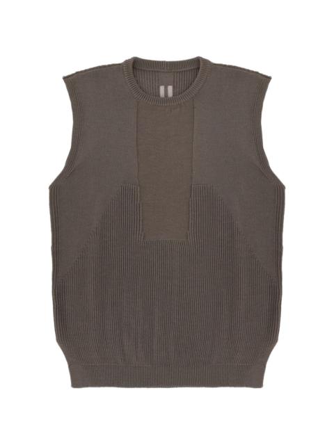 ribbed-knit vest
