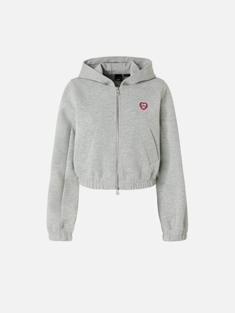 BOMBER-STYLE SHORT HOODIE
