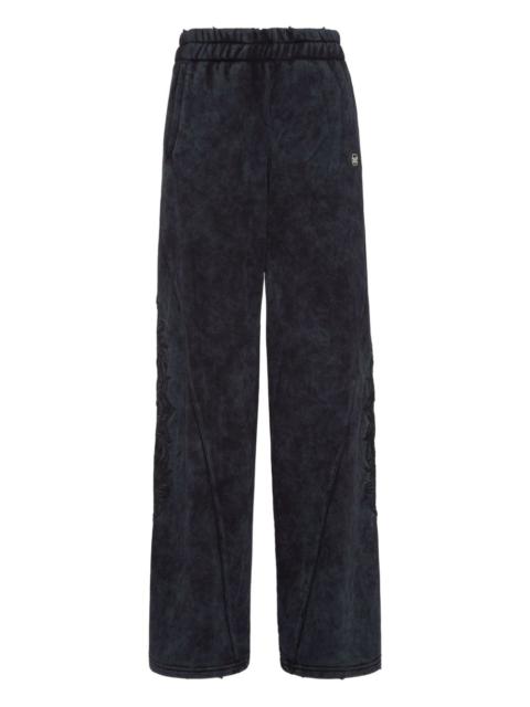 embroidered panelled track pants